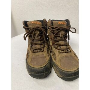 Northside Boys Youth Size 6 Brown Suede Leather Hiking Boots Waterproof